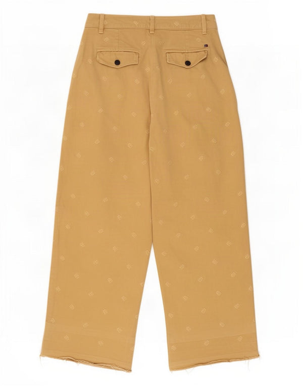 Tommy Hilfiger Pantalones chinos gráficos para mujer UK 10 Small W28 L27 Beige