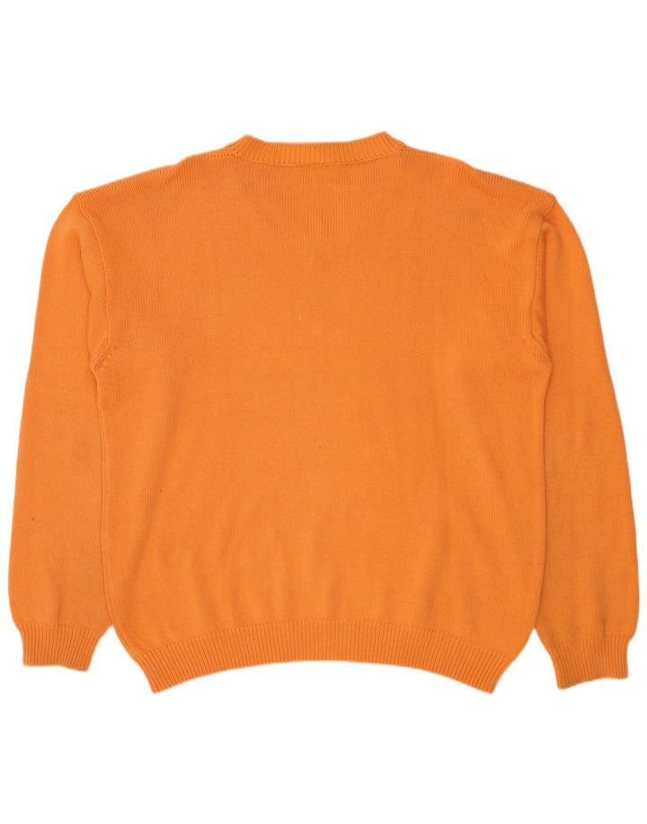 Lacoste Jersey con cuello en V para hombre talla 5 grande naranja