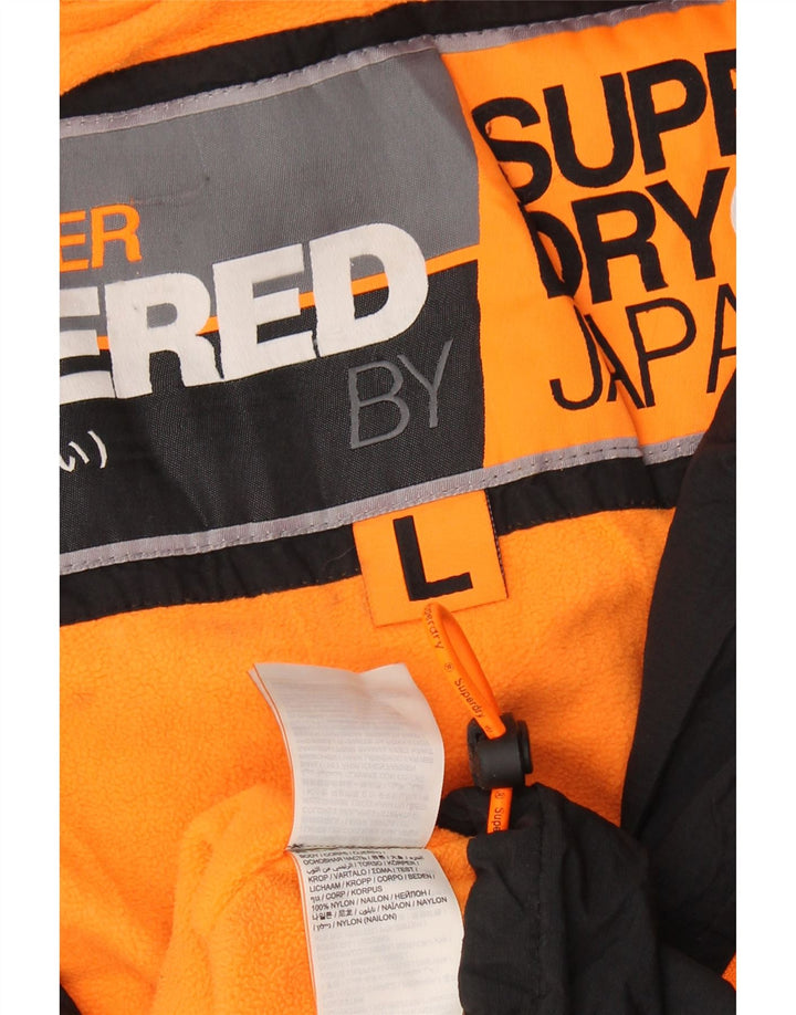 Superdry Chaqueta cortavientos para mujer UK 46 Large Nylon negro