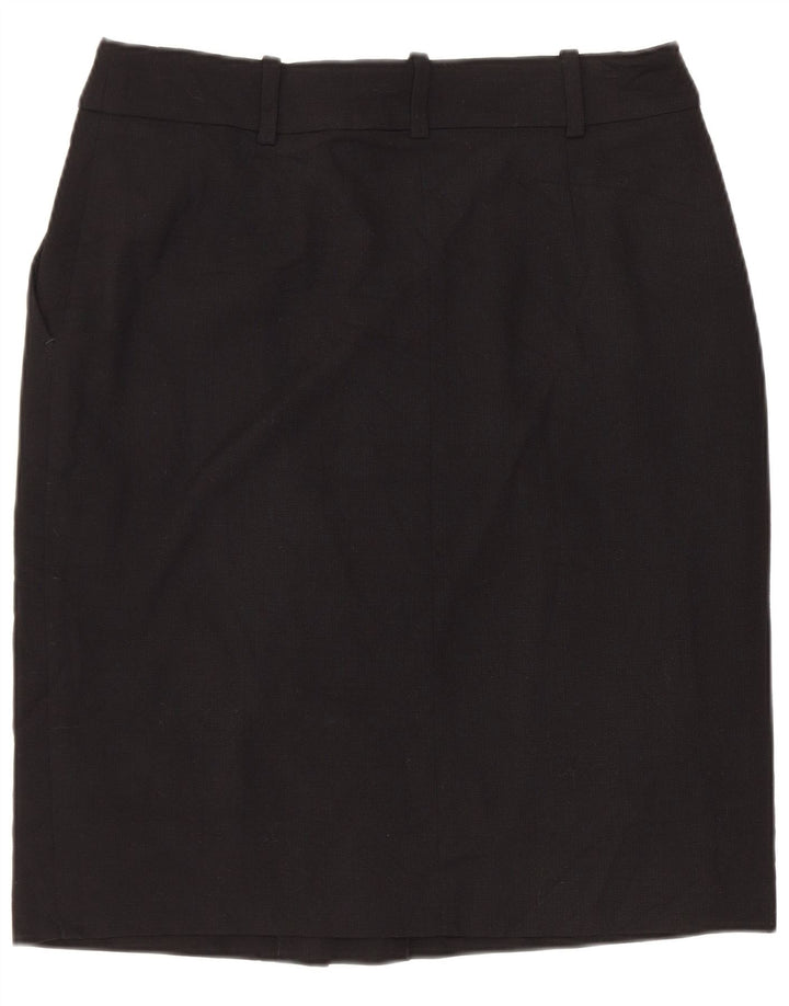BROOKS BROTHERS Falda recta para mujer US 4 Mediana W30 Lana negra