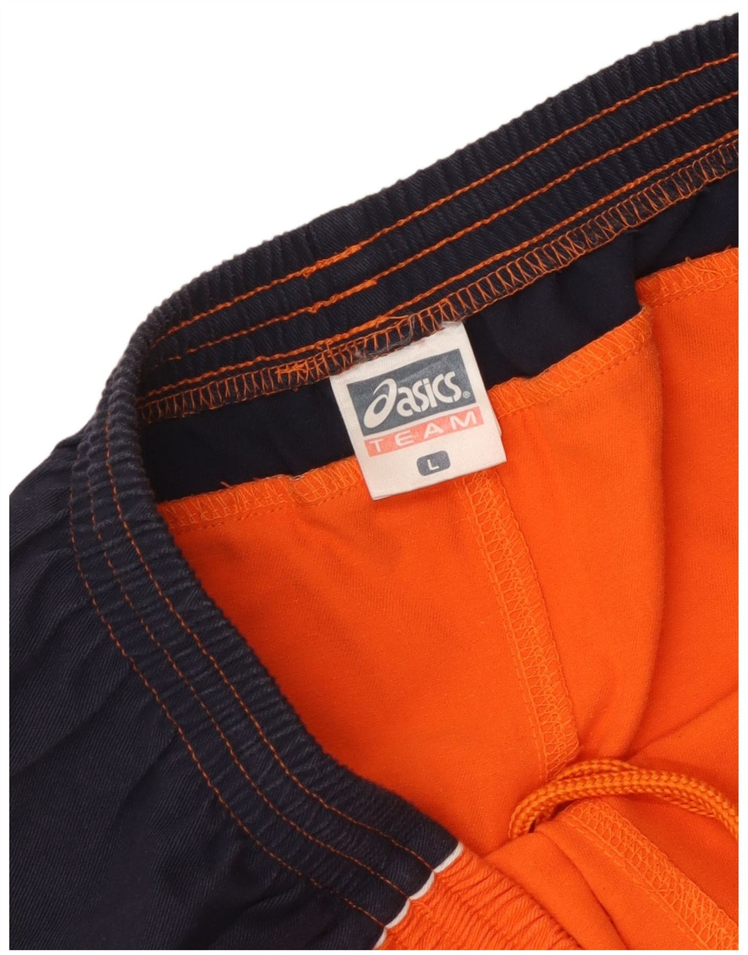 Asics - Pantalones cortos deportivos para hombre, tamaño grande, color naranja, poliéster
