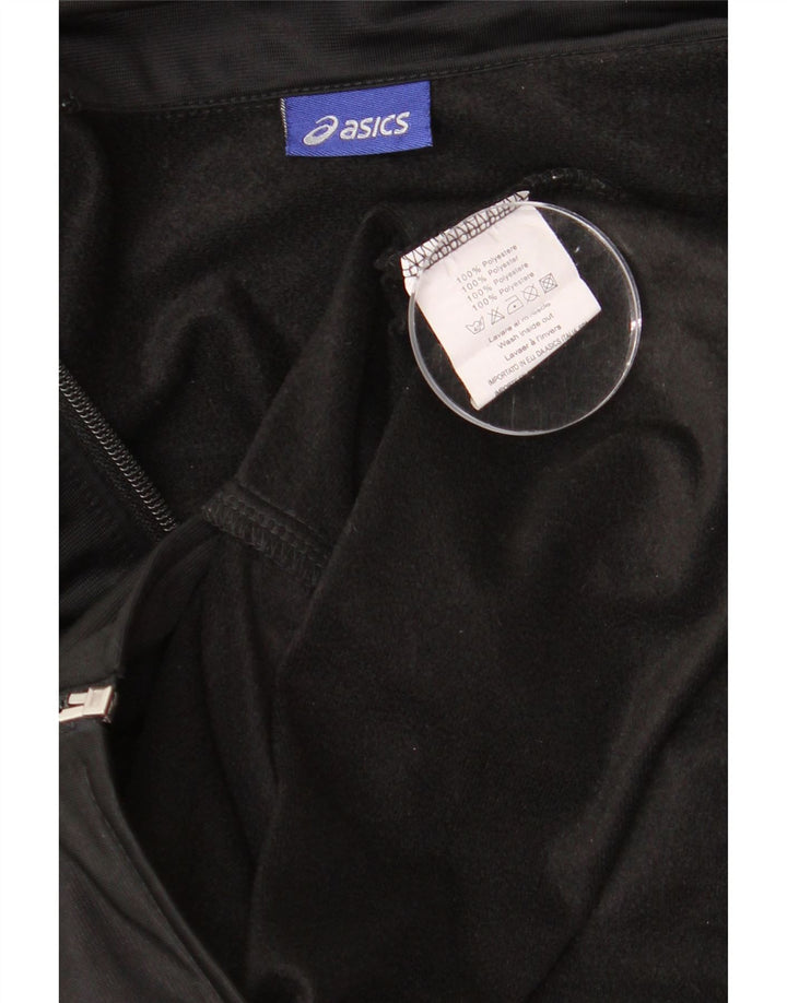 Asics Hombre Chándal Top Jacket Medium Negro Colorblock Poliéster