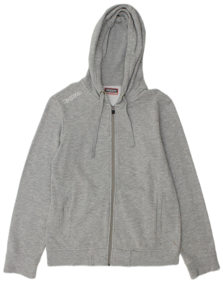 Kappa Sudadera con capucha y cremallera para niños 13-14 años 2XL Gris