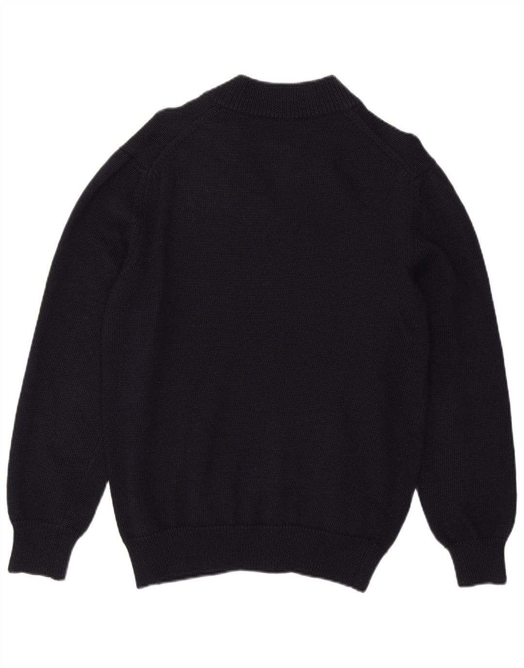 ERMENEGILDO ZEGNA Suéter tipo cárdigan para hombre UK 36 Small Lana virgen azul marino