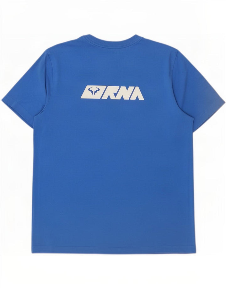 Camiseta Nike Rafa Graphic para hombre, parte superior de algodón azul medio