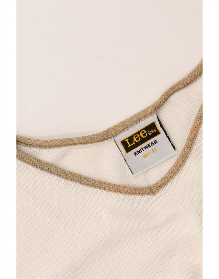 Lee Camiseta para Mujer Top UK 44 Medium White Cotton