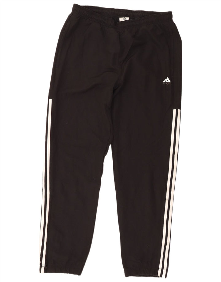 Adidas Hombre Pantalones De Chándal Joggers Medium Negro Poliéster