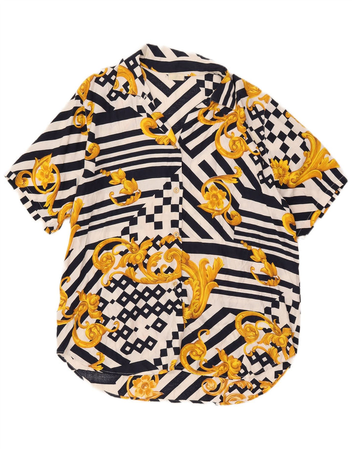 Fancy Fully Blusa camisera con patrón abstracto para mujer UK 20 2XL Multicolor