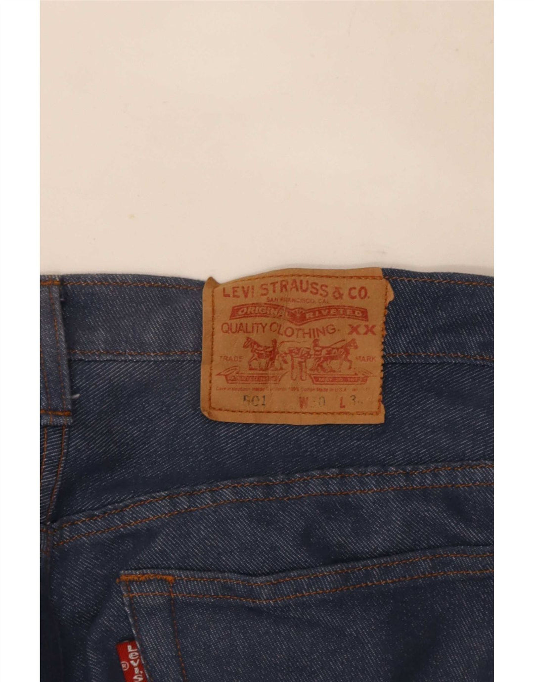 Vaqueros Levi's Mujer 501 Rectos W30 L28 Azul Marino
