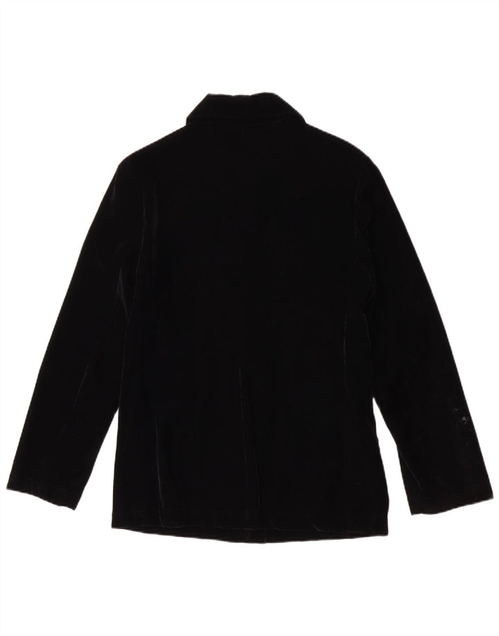 Chaqueta De Pana Benetton Mujer IT 42 Medium Negro Acrílico