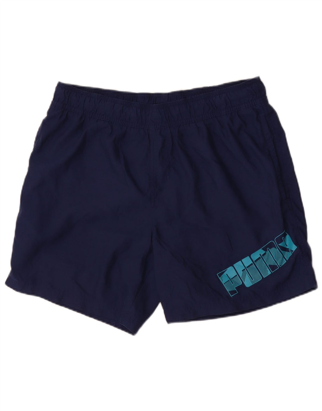Puma Mens Graphic Sport Shorts Grande Azul Marino Poliéster