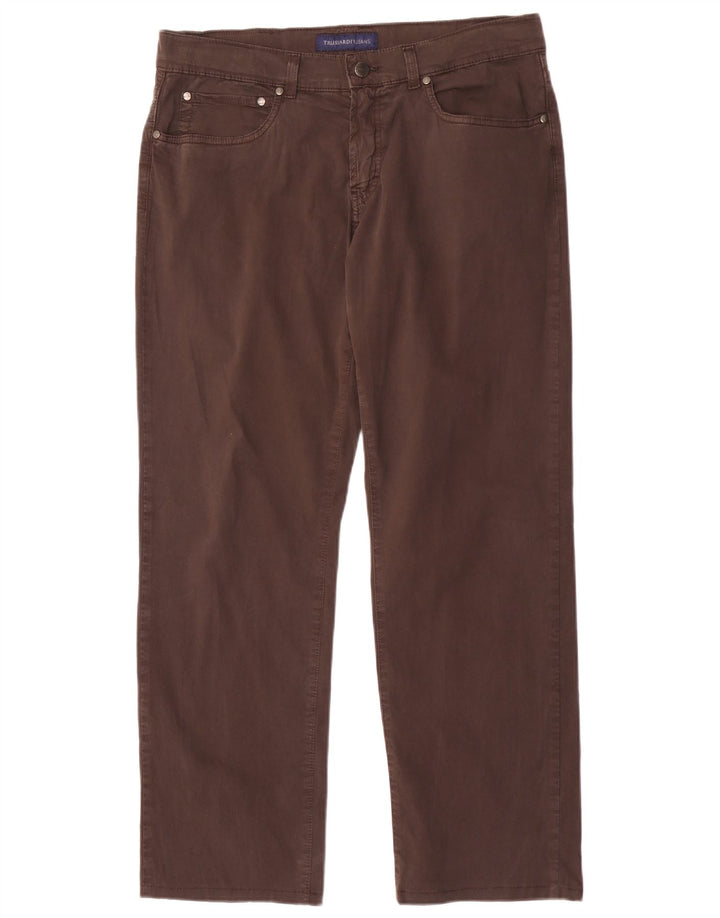 Vaqueros Trussardi Hombre Rectos W35 L30 Marrón Algodón