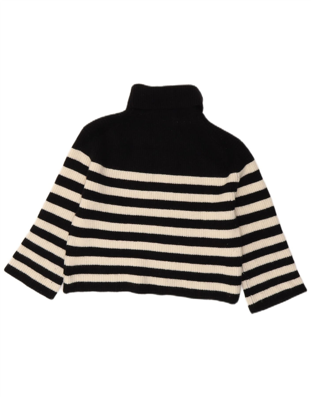 J. CREW Suéter tipo jersey de gran tamaño con cuello vuelto para mujer UK 6 XS Negro