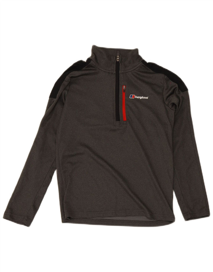 Berghaus Chándal con cremallera en el cuello para niños 11-12 años Gris Colorblock