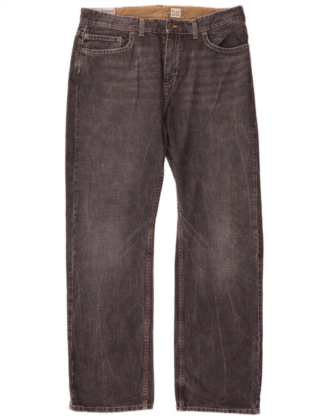 Timberland Vaqueros rectos para hombre W38 L35 Algodón gris