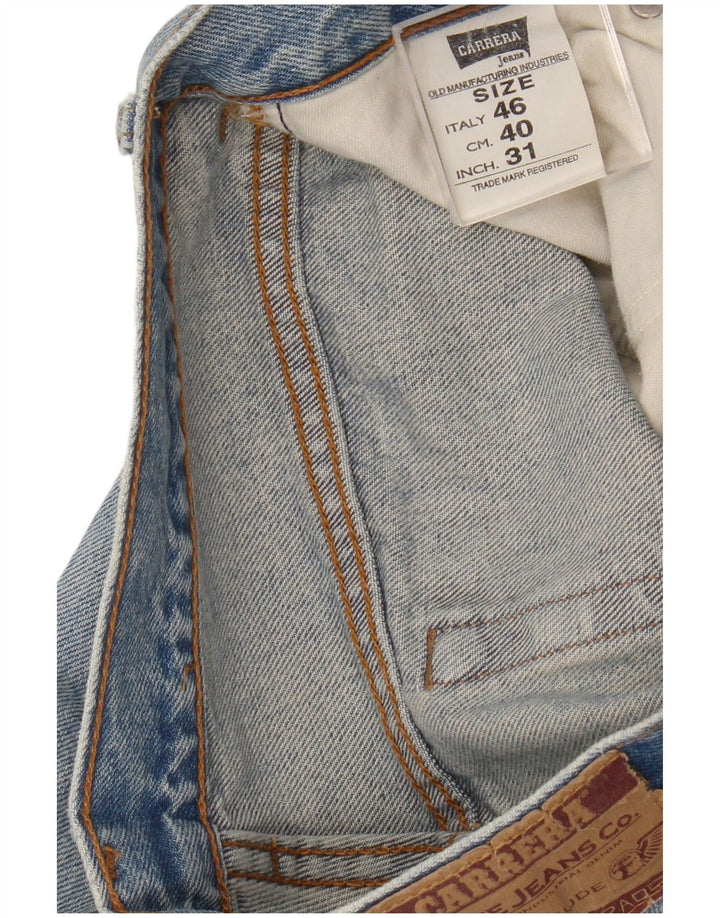 Carrera Jeans ajustados desgastados para hombre W31 L33 Algodón azul