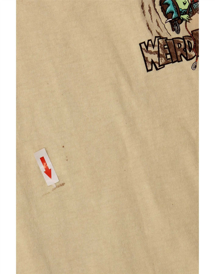 Weird Fish Camiseta gráfica para hombre Top Algodón beige medio