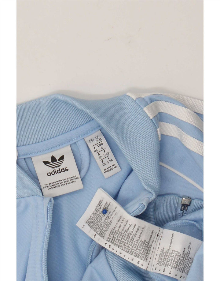 Adidas Chaqueta de chándal para niño 5-6 años Azul Poliéster