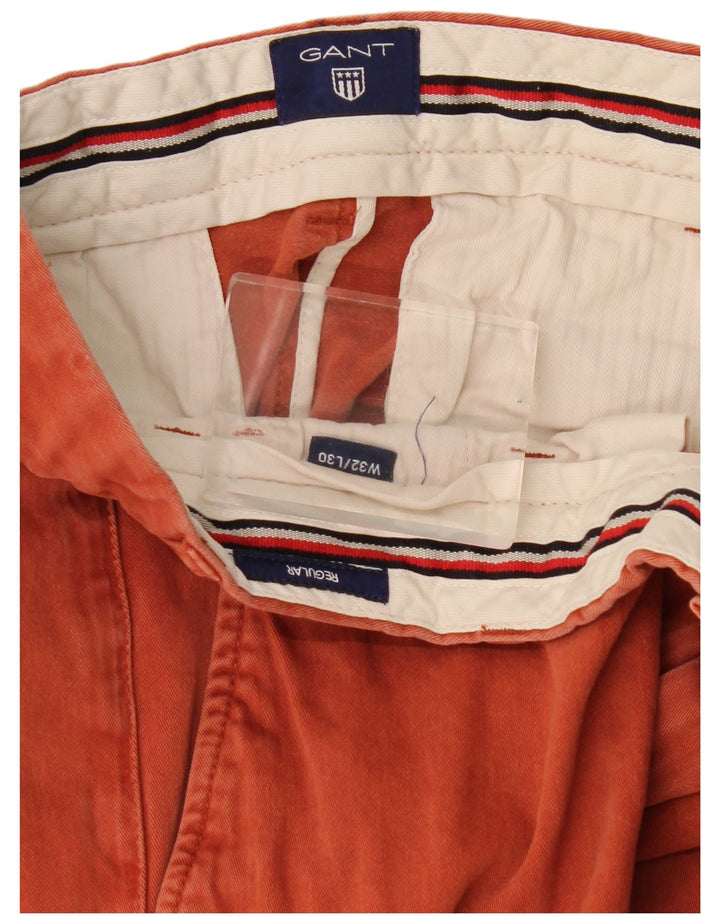 Gant Pantalón Chino Regular Para Hombre W32 L30 Rojo