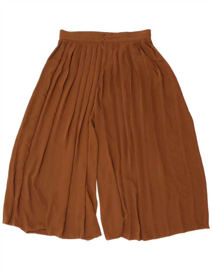 Pantalón Capri Cullotes Mujer Massimo Dutti Grande W32 L22 Marrón Poliéster