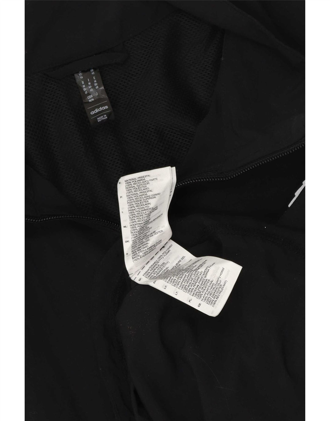 Adidas Chaqueta de Chándal de Gran Tamaño para Mujer Reino Unido 12/14 Mediano Negro