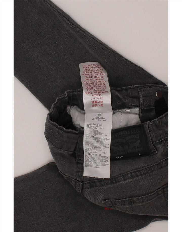 LEVI'S Jeans 512 Slim Tapered para niños 3-4 años W20 L16 Algodón gris