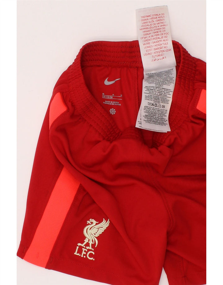 Nike Liverpool - Pantalones cortos deportivos para niño (7-8 años), color rojo medio, poliéster