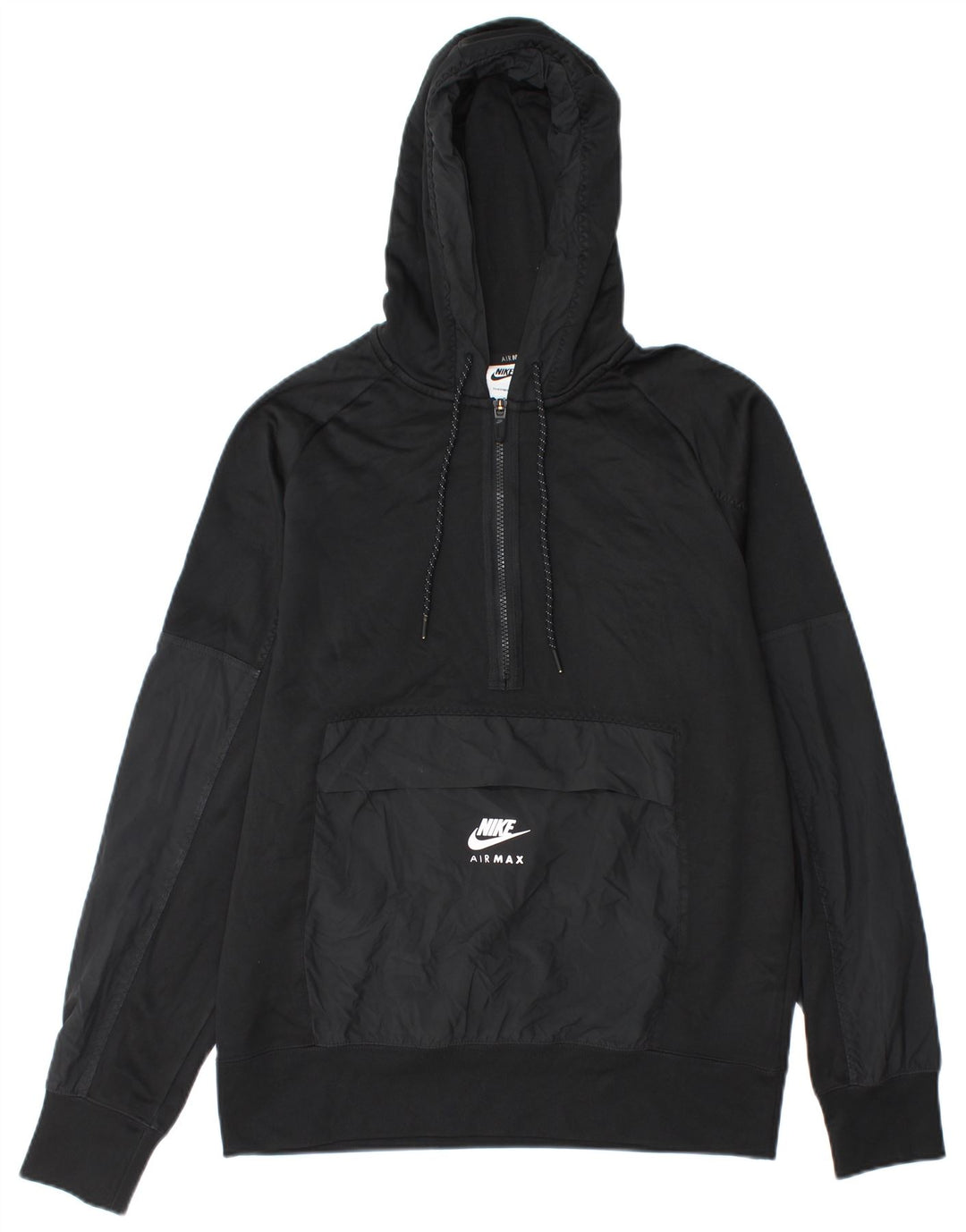 Nike Hombre Therma-Fit Sudadera con capucha Jersey Mediano Negro Poliéster