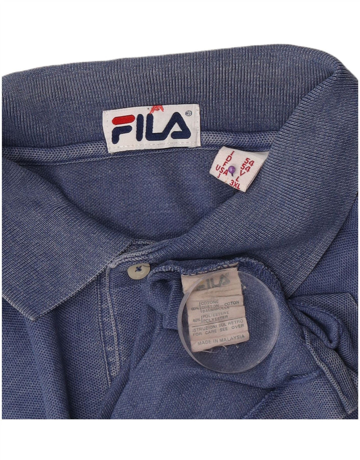 Fila Polo Hombre IT 54 XL Algodón Azul Marino