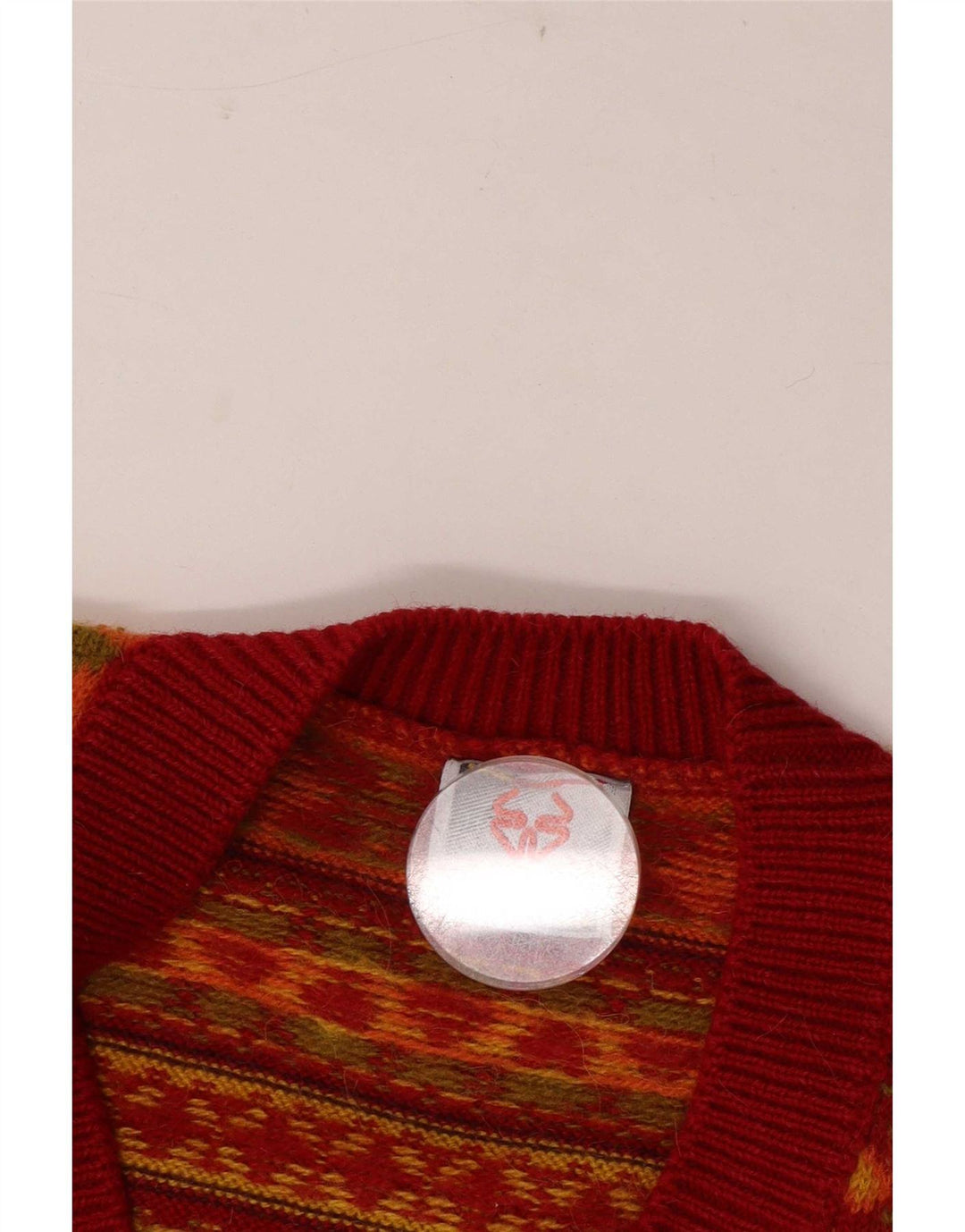 Stefanel Suéter tipo cárdigan para mujer Reino Unido 46 Grande Multicolor Fair Isle