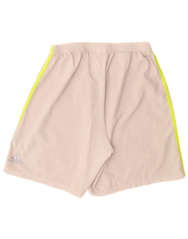 ADIDAS Pantalones cortos deportivos con gráfico de fútbol irlandés para hombre Poliéster gris grande