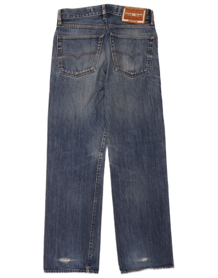 Diesel Hombre Vaqueros Rectos W30 L29 Algodón Azul