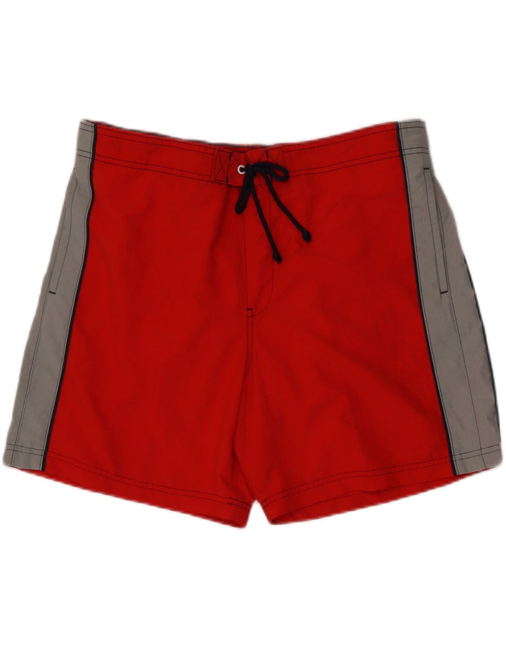 Marks & Spencer Bañador para hombre XL Rojo Colorblock Poliéster