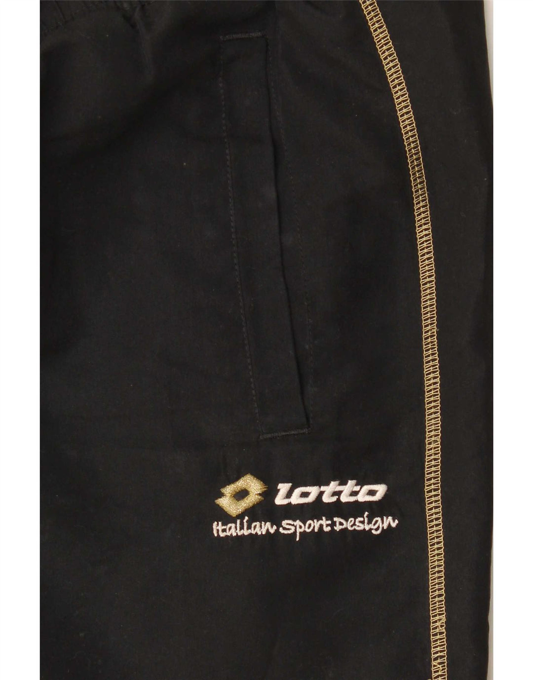 Lotto Hombre Pantalones De Chándal Joggers Large Negro