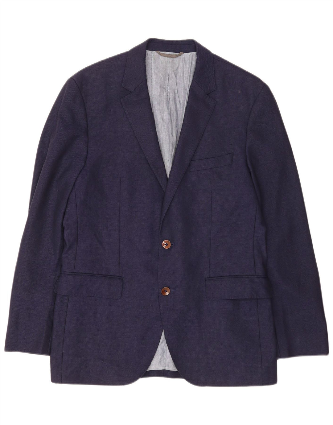 Hugo Boss Chaqueta tipo blazer de 2 botones para hombre EU 48 Mediana Lana virgen azul marino