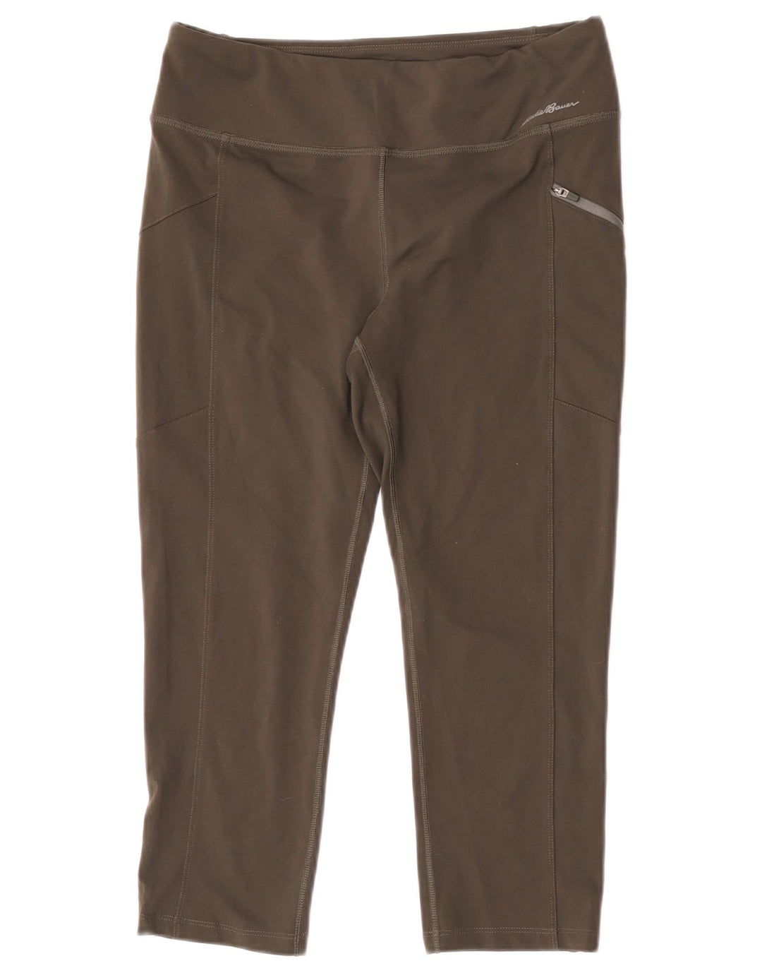 Eddie Bauer Leggings Capri para Mujer UK 12 Poliéster Verde Medio
