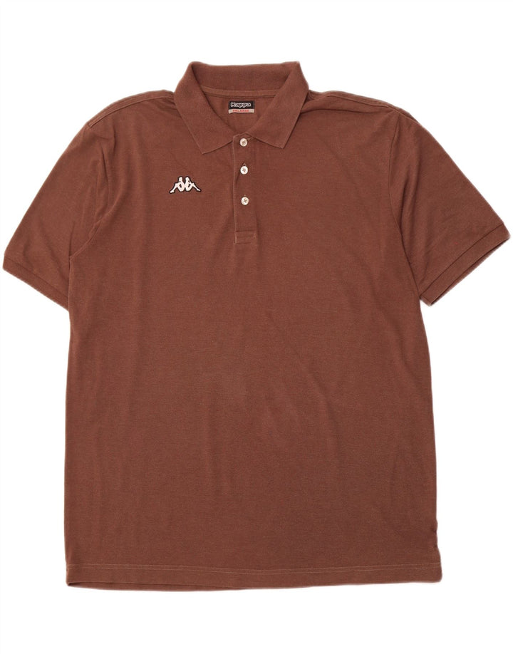 KAPPA Polo Hombre 2XL Algodón Marrón