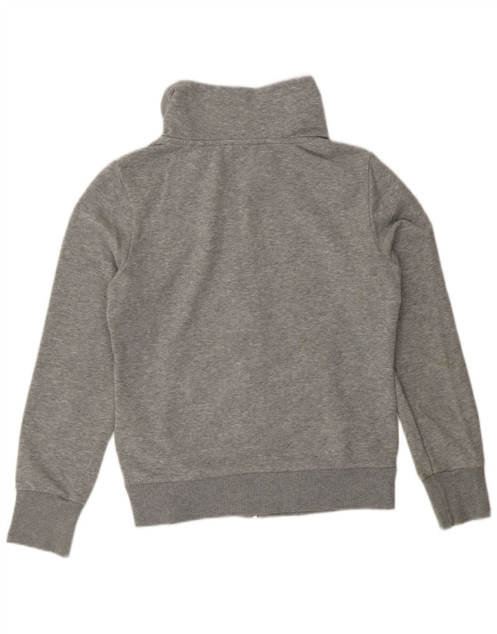 Puma Mujer Chándal Top Chaqueta UK 10 Pequeño Gris Moteado Algodón
