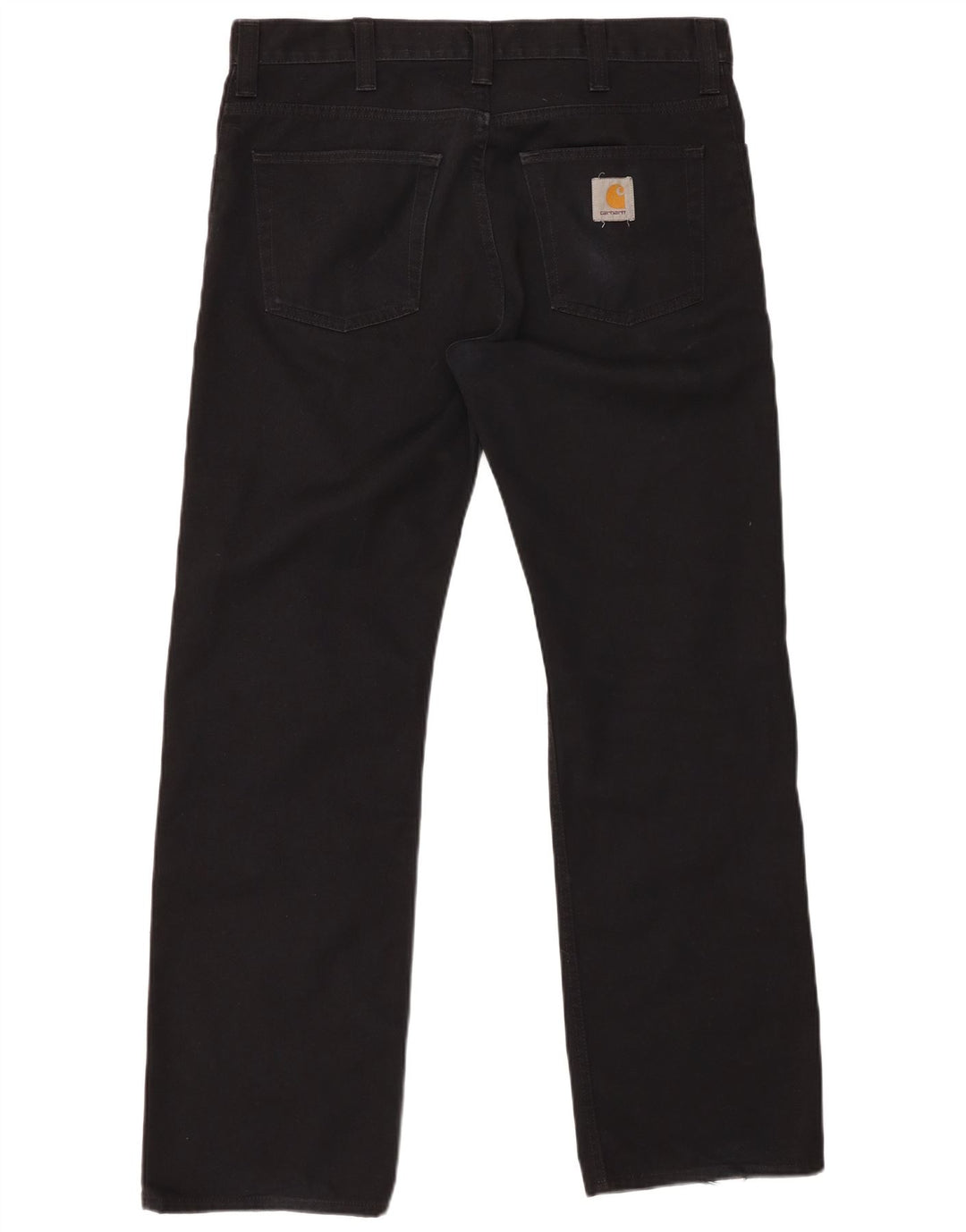 CARHARTT Vaqueros rectos para hombre W34 L32 Poliéster negro