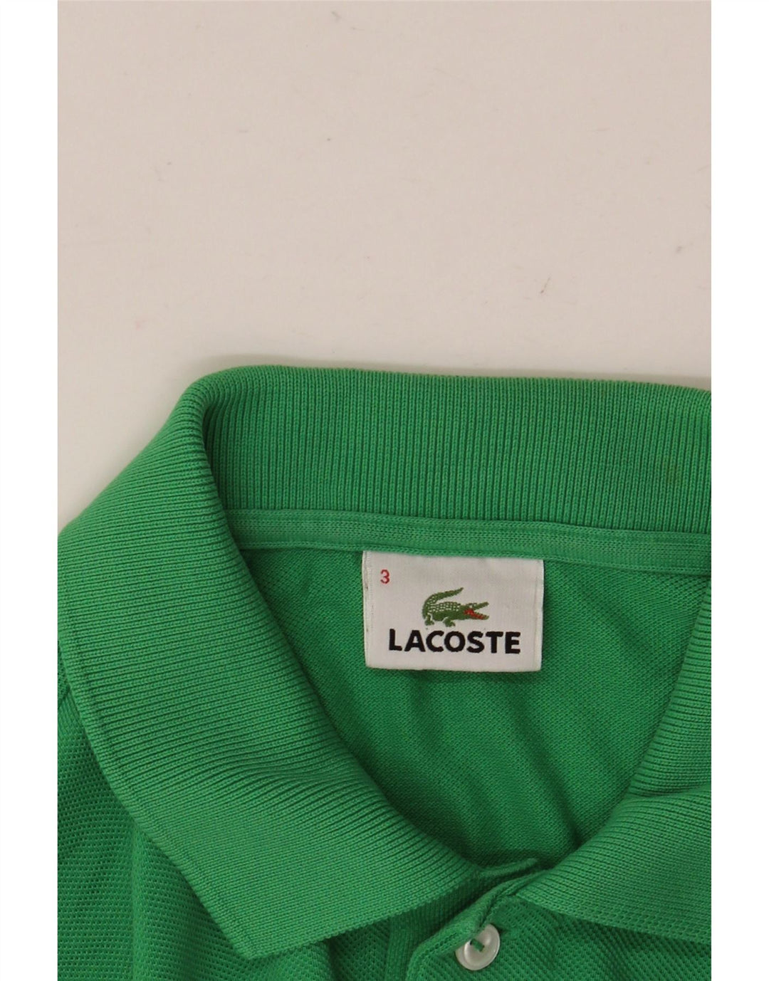 LACOSTE Polo para hombre talla 3 pequeño verde