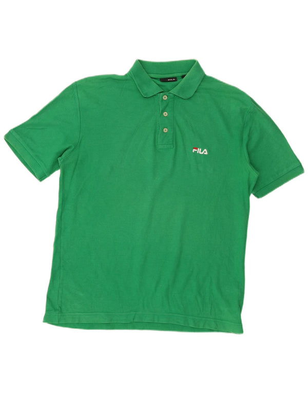 Polo Fila Hombre Pequeño Algodón Verde