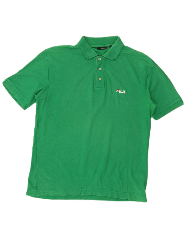 Polo Fila Hombre Pequeño Algodón Verde