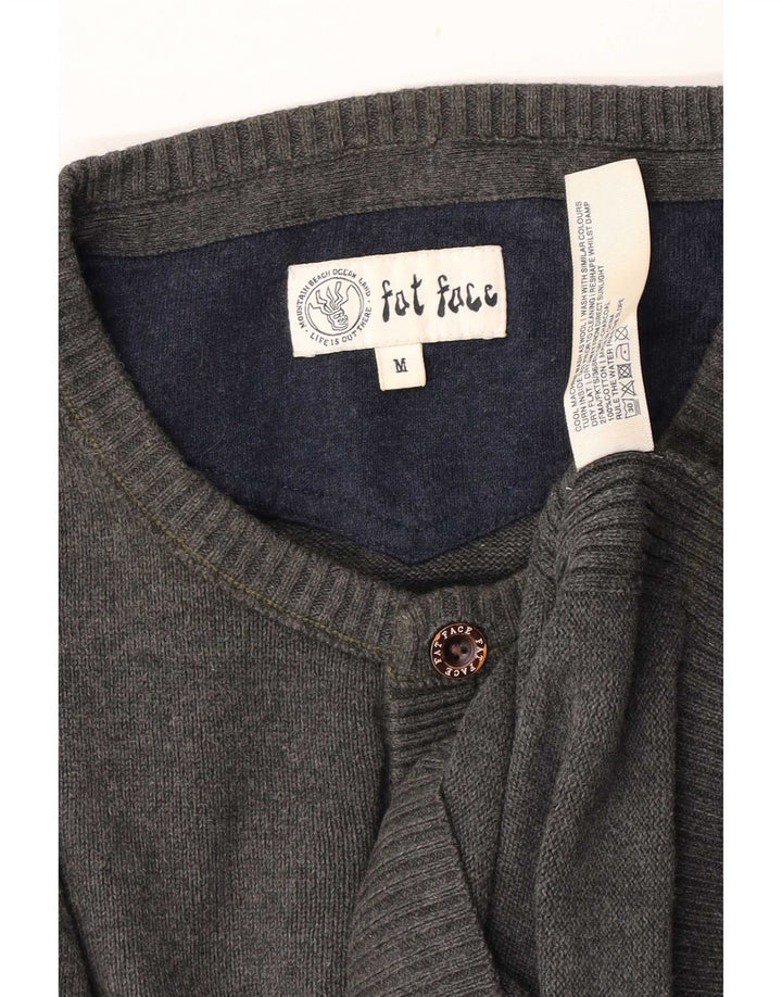 Jersey con cuello abotonado para hombre de Fat Face Algodón gris medio