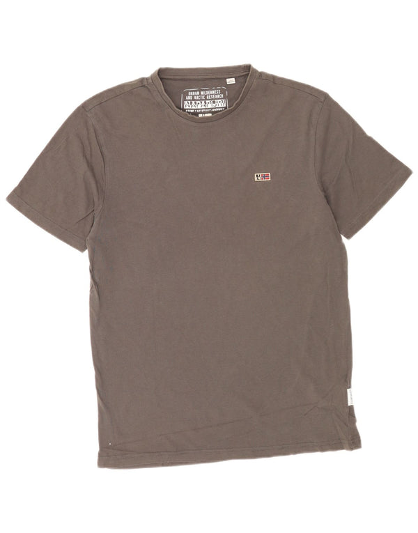 Napapijri Camiseta Hombre Top Small Gris Algodón