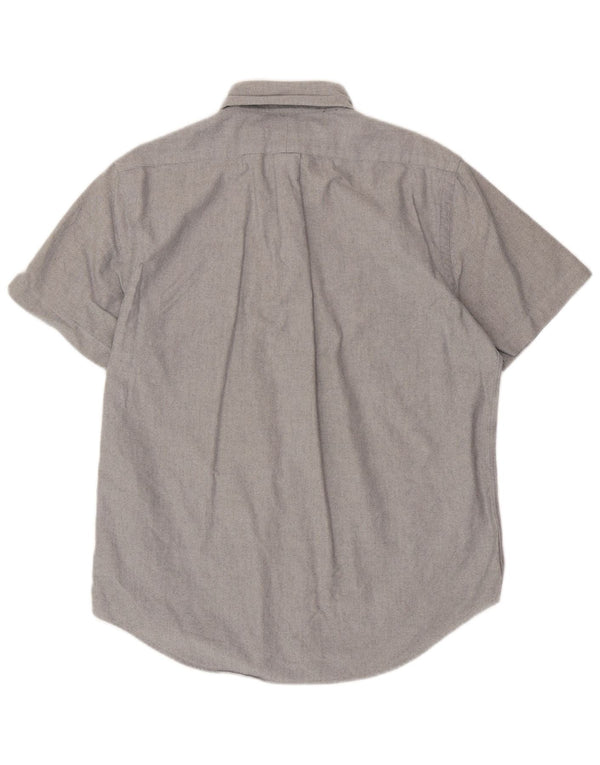 RALPH LAUREN Camisa de manga corta para hombre de corte clásico de algodón gris medio