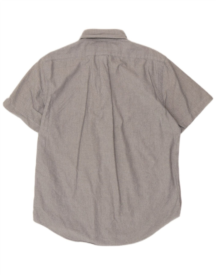 RALPH LAUREN Camisa de manga corta para hombre de corte clásico de algodón gris medio