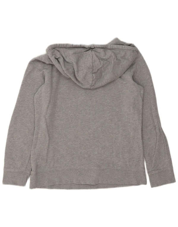 Adidas - Sudadera con capucha para mujer, diseño gráfico, Reino Unido 12, algodón gris medio