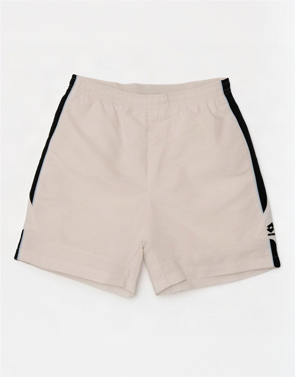 Lotto Hombre Shorts Deportivos Con Gráficos Medium White Colorblock
