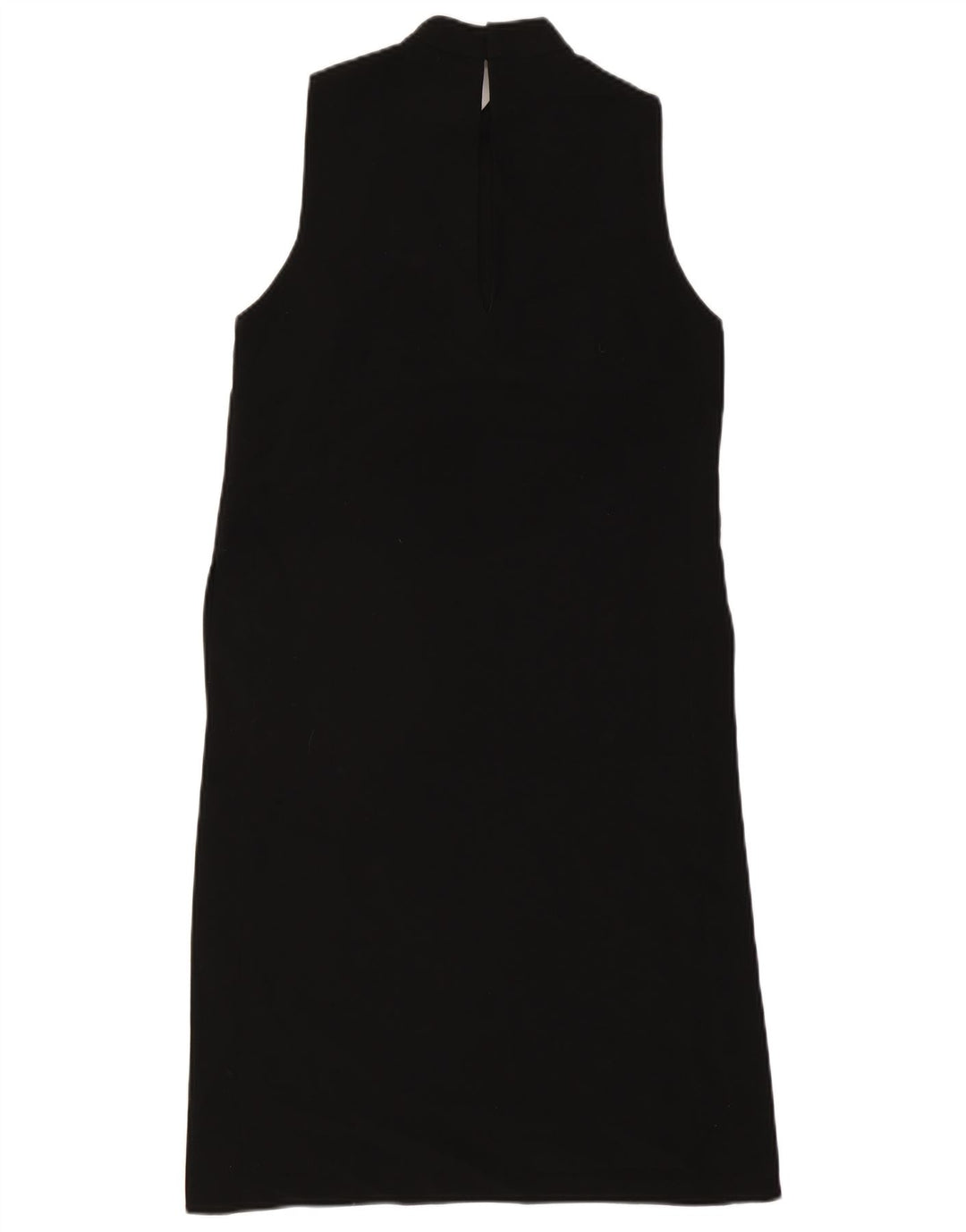 Zara Mujer Vestido Recto Sin Mangas UK 40 Small Negro