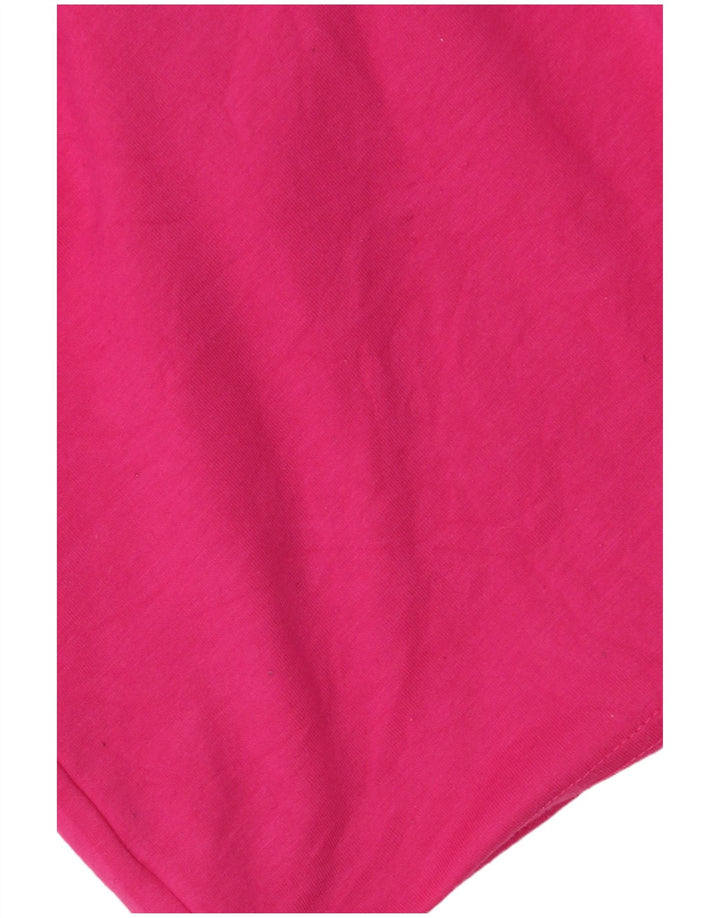 CONVERSE Jersey con capucha y gráfico corto para niñas 13-14 años XL Rosa manchado